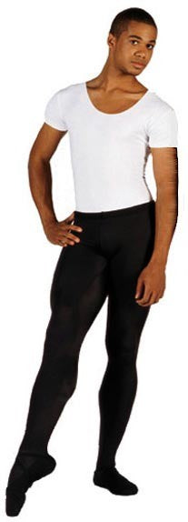 Mirella men's footed tights are perfect for stage and class.